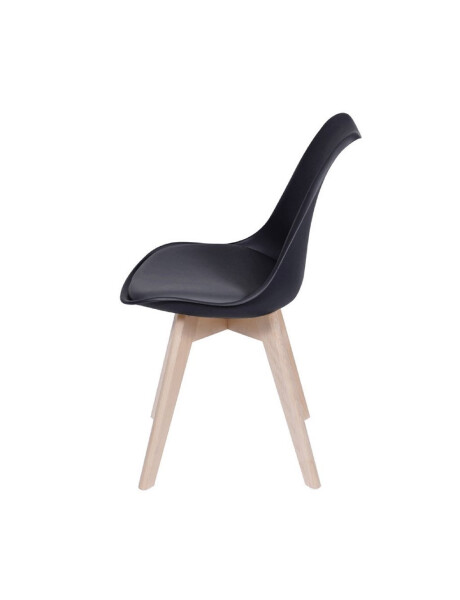 SILLA EAMES JOLY COMEDOR ACOLCHONADO NEGRO SILLA EAMES JOLY COMEDOR ACOLCHONADO NEGRO