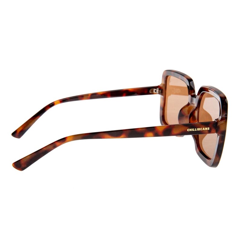 Lentes de Sol Chilli Beans Cuadrado Marrón/tortuga