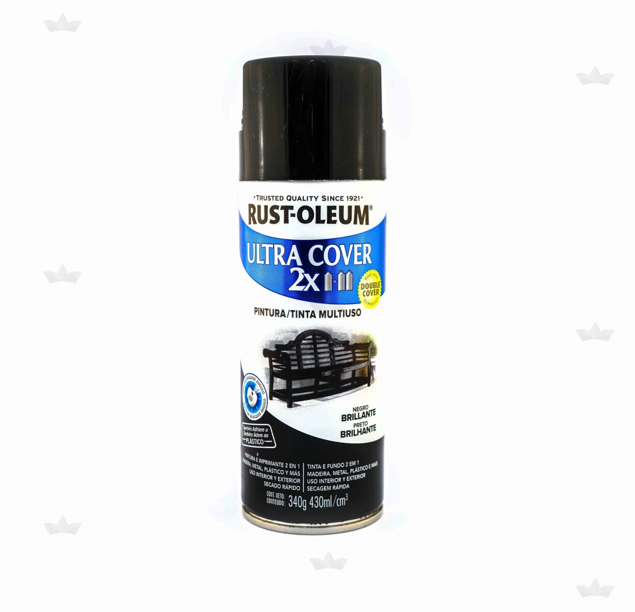 AEROSOL ULTRA COVER 2X NEGRO BRILLANTE- 340GR - N/A 