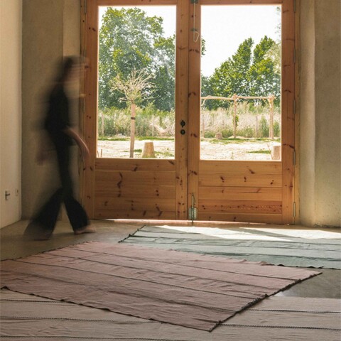 Alfombra Stonewashed Rosa