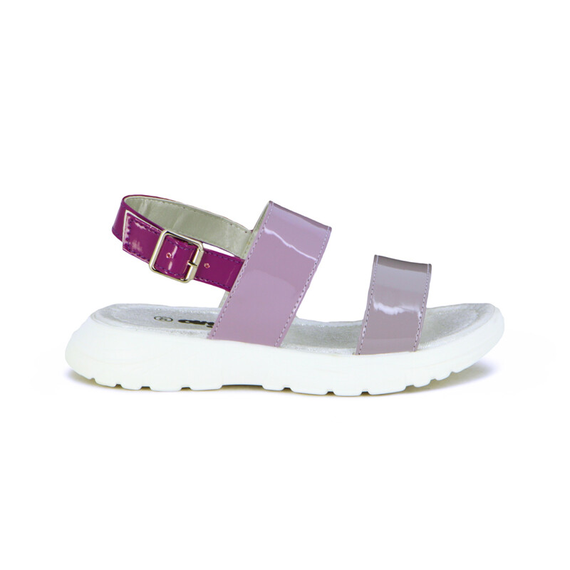 Sandalias Niña Angus Tira Ancha Y Hebilla Lila