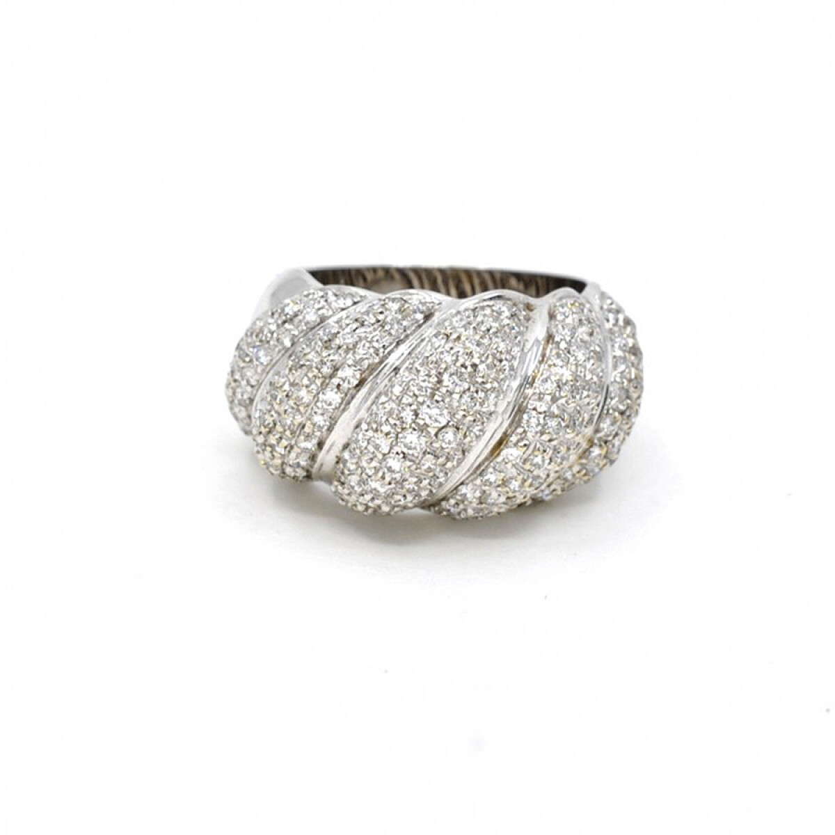 Anillo Oro 18K Con Brillantes 