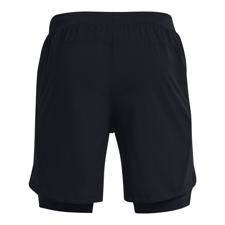 Short de Hombre Under Armour Launch Run 2 en 1 Negro