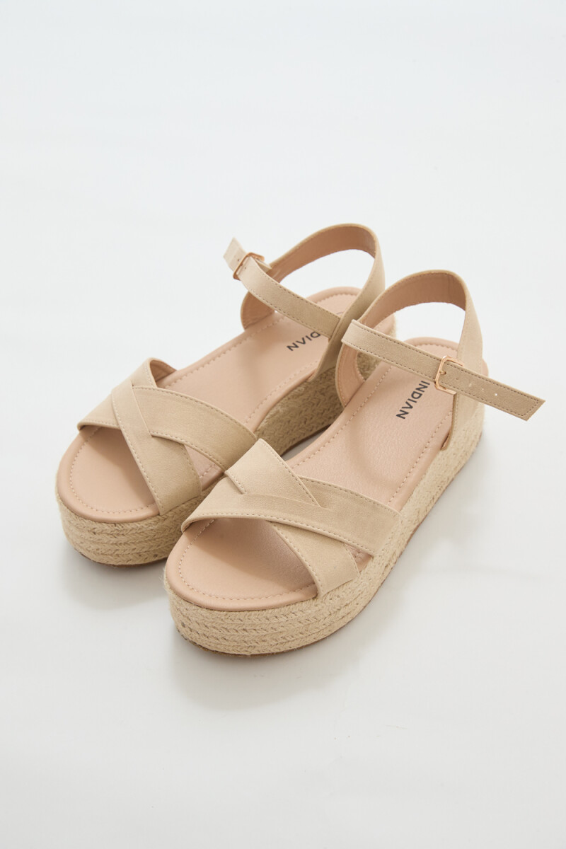 Sandalia Mawena - Beige Claro 