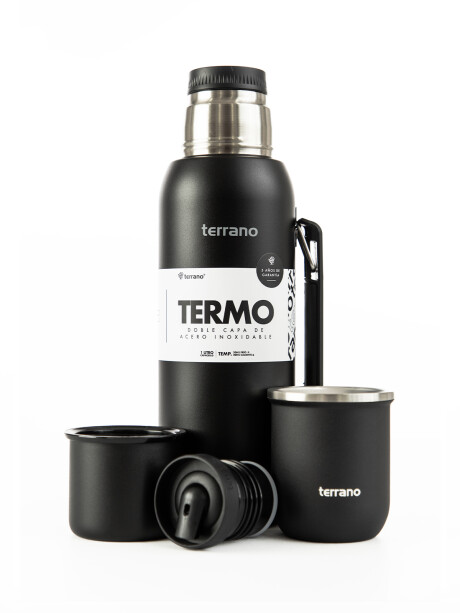 Kit Termo 1 LT Con Base De Silicona + Mate Sicilia Negro