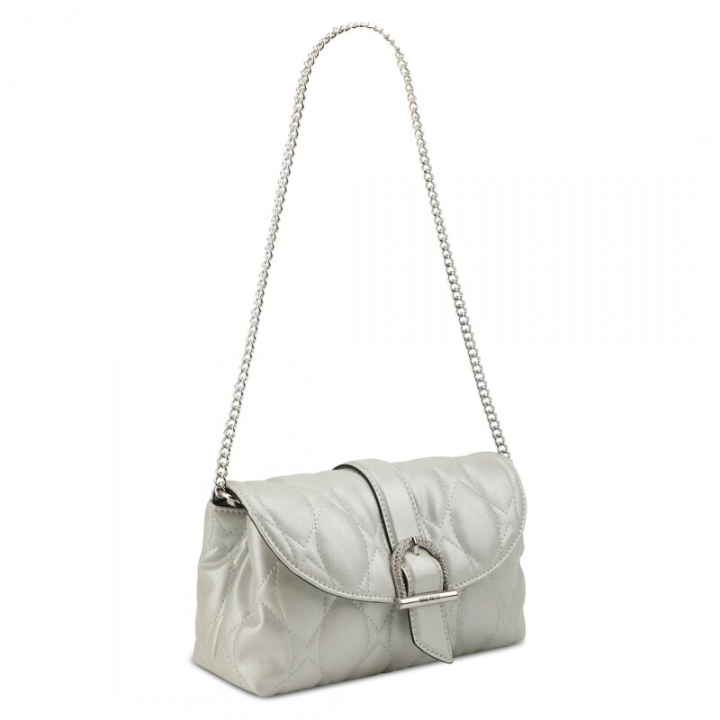 Shoulder Bag Graciela Flap Silver