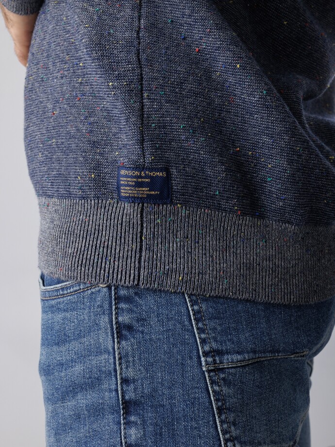 SWEATER HUAPI 6.0 GRIS BOUTONE