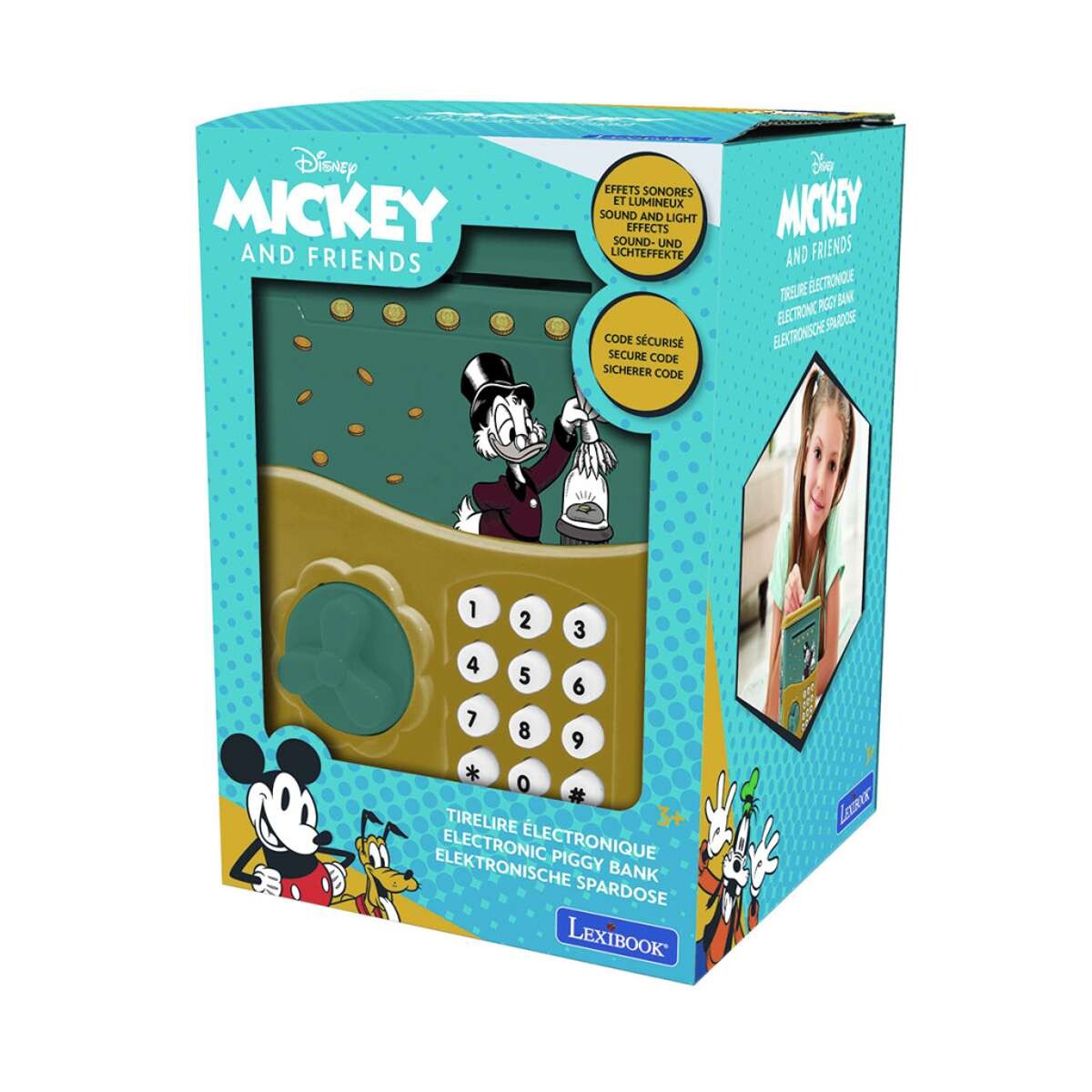 Alcancia Electrica Infantil Disney Lexibook Con Luz Y Sonido - Mickey 