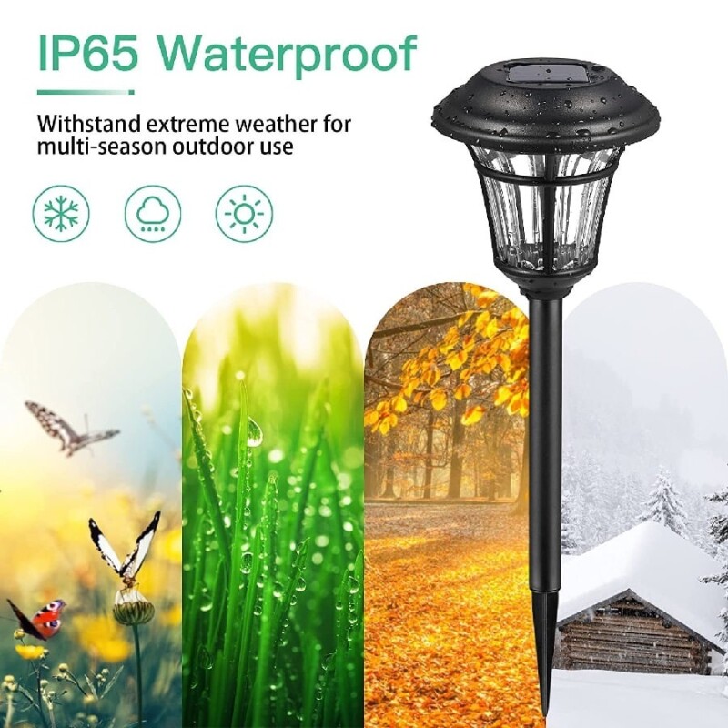 Farol estaca para jardín con energía solar Farol estaca para jardín con energía solar