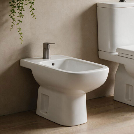 BIDET DE LOZA SANITARIA PARA BAÑO LINEA TORRENS COLOR BLANCO 000