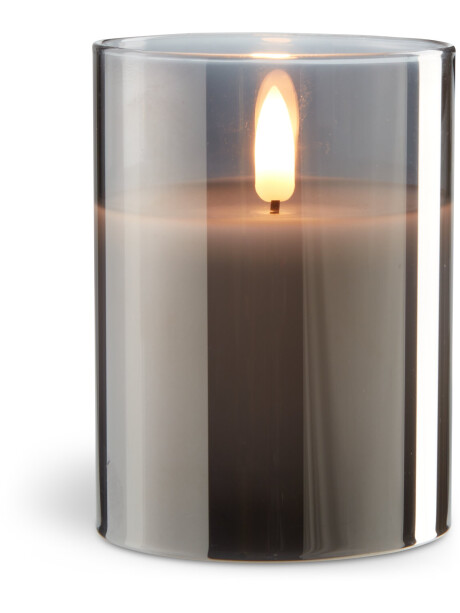 Vela pilar LED KLAUS Ø8xA10cm gris Vela pilar LED KLAUS Ø8xA10cm gris
