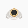Anillo en plata y oro con onix Anillo En Plata Y Oro Con Onix