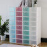 Caja Organizadora Zapatos Zapatera 24 Unidades Caja Apilable Variante Corazón Color Verde Agua