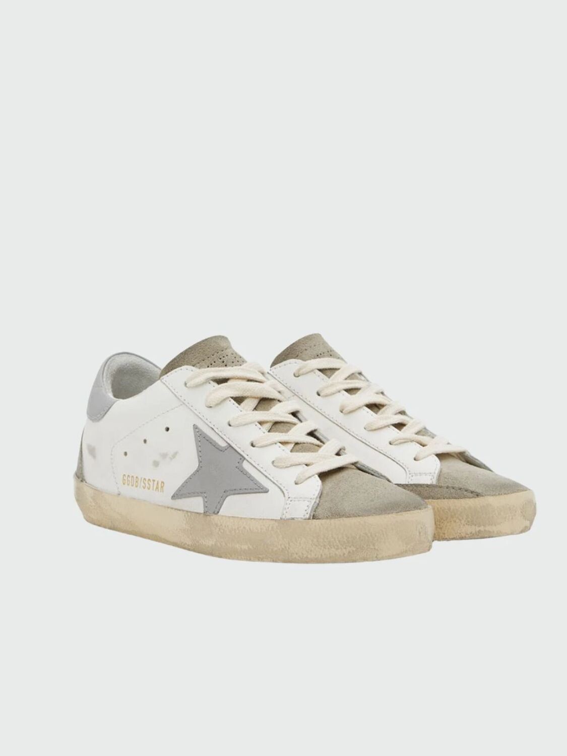 Golden Goose-Championes de cuero, Super Star Classic Blanco