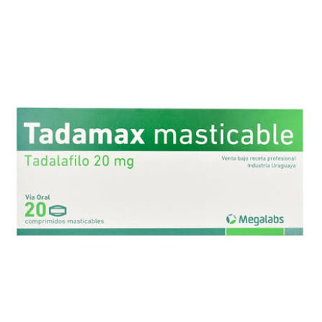 Tadamax 20mg 20 Comprimidos – Medicamento para Disfunción Eréctil Tadamax 20mg 20 Comprimidos – Medicamento para Disfunción Eréctil