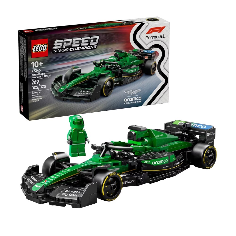 LEGO Speed Champions Aston Martin Aramco F1 Team AMR24 Auto de Carreras 10+ LEGO SPEED CHAMPIONS AUTO DE CARRERAS ASTON MARTIN ARAMCO F1 AMR24 10+