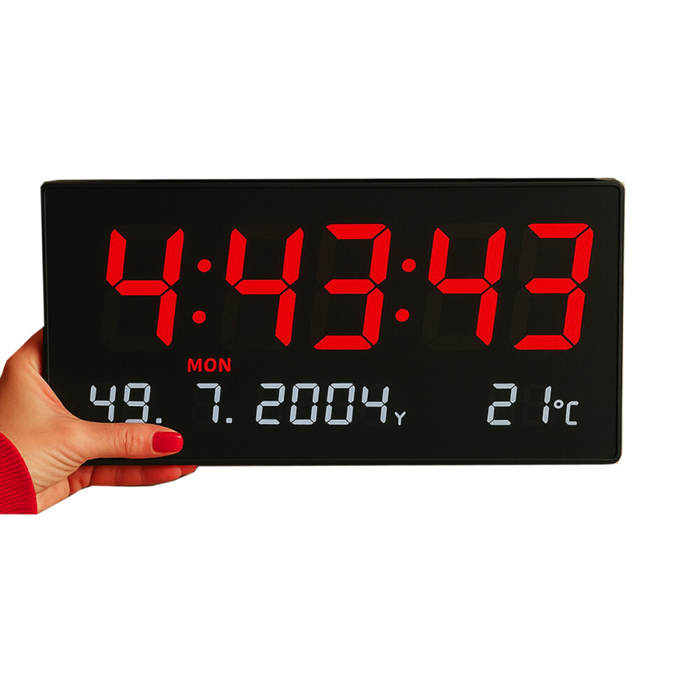 Reloj De Pared Digital Led 48cm Reloj De Pared Digital Led 48cm