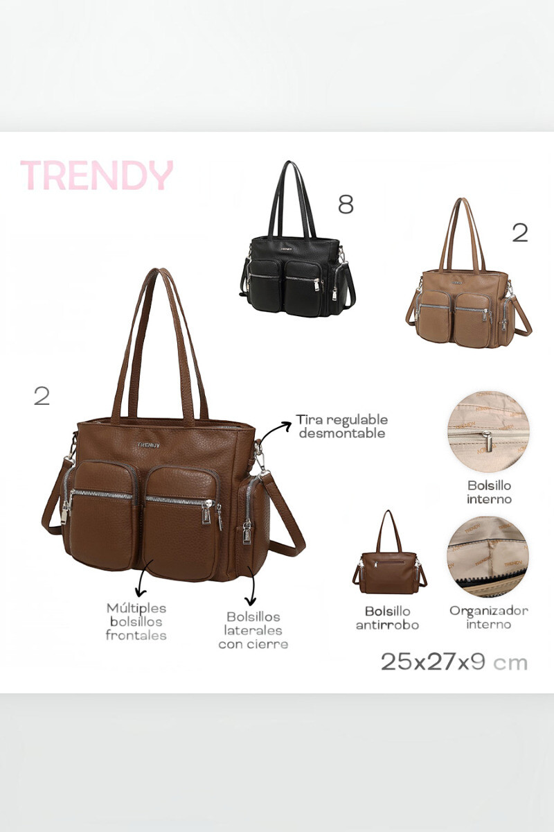 Cartera Trendy Negro