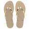 Sandalia de Mujer Havaianas You Metalic Beige Arena - Dorado