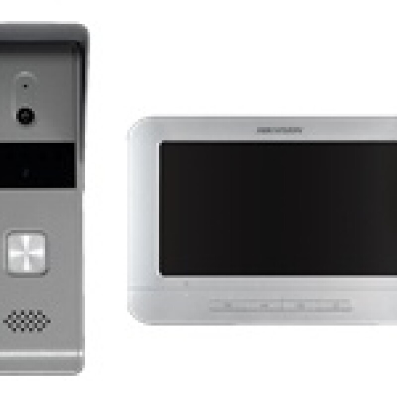 Hikvision DS-KIS203T - Sistema de intercomunicación de vídeo - cableado - 7" monitor LCD - 1 cámara(s) - CMOS Hikvision DS-KIS203T - Sistema de intercomunicación de vídeo - cableado - 7" monitor LCD - 1 cámara(s) - CMOS