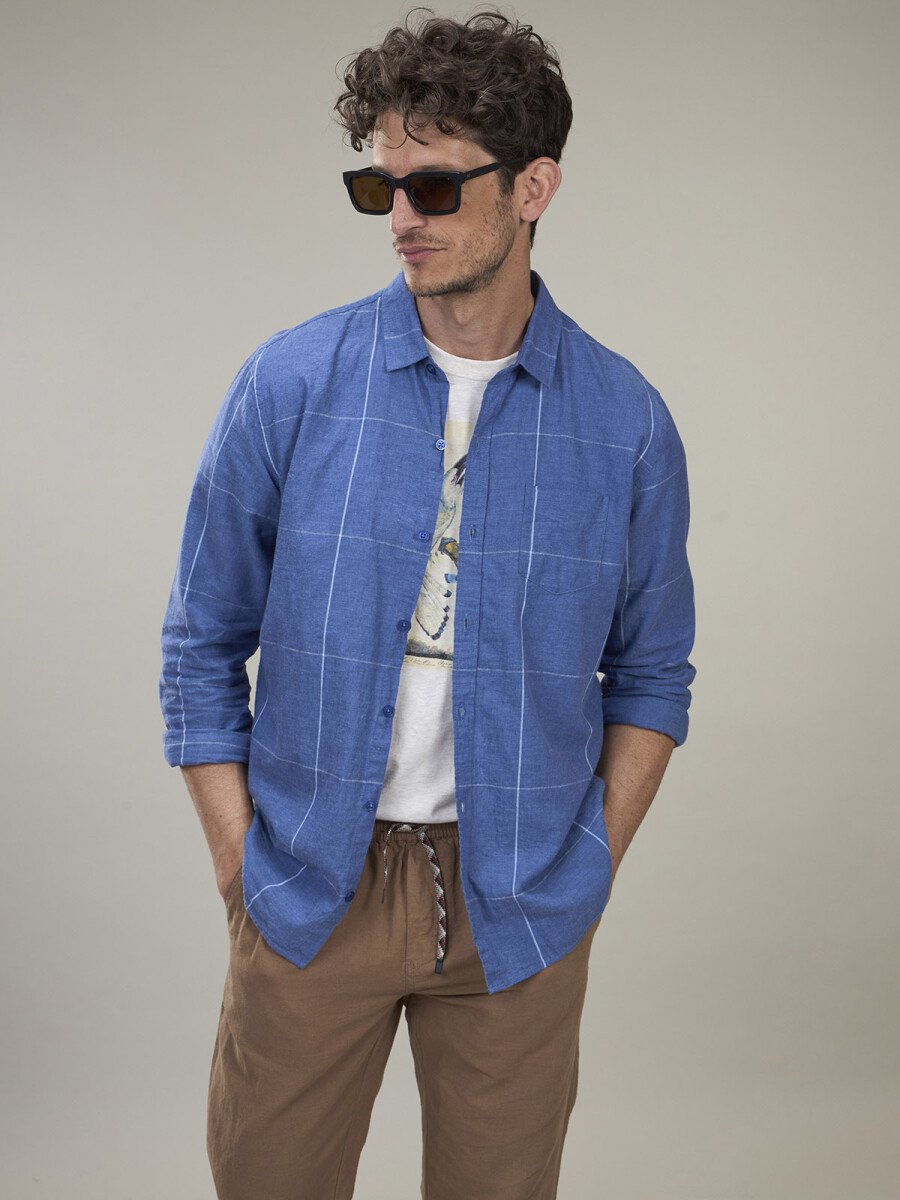 SHIRT SAVANNAH 5.0 - CUADROS AZUL 