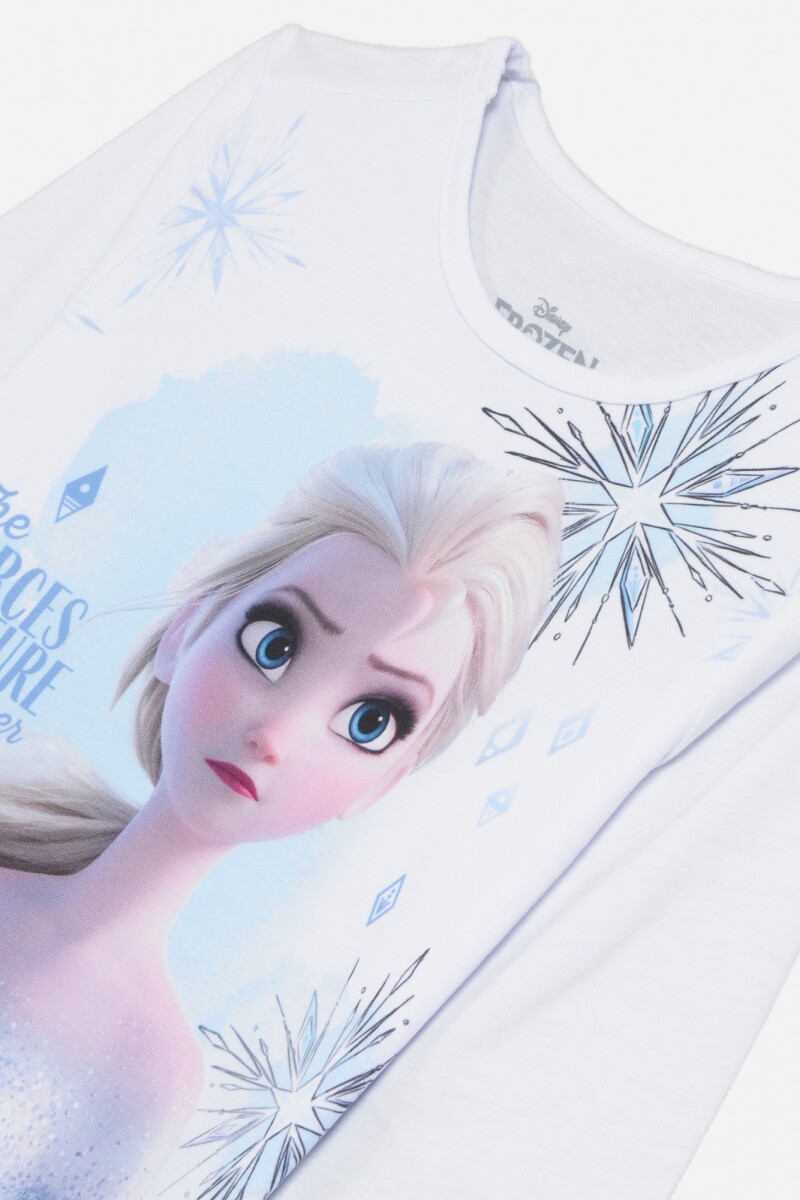 Remera Frozen niña BLANCO