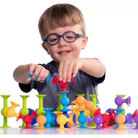 Juego De Encastre 3D Con Ventosas Didáctico 60 Pcs 66 Piezas