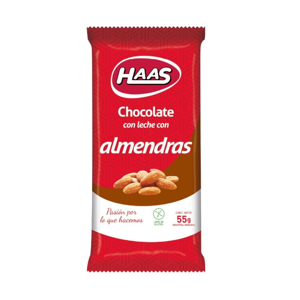 Tableta Haas 55g - Con Almendras 