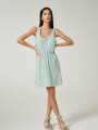 Vestido Marisa Verde Grisaceo