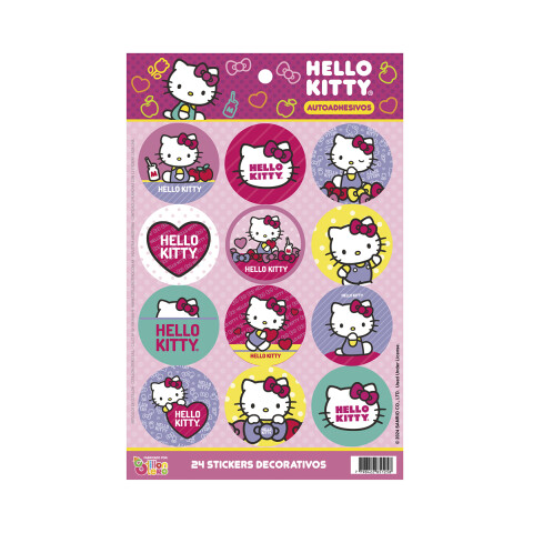 Cotillón Adhesivos x 24 Hello Kitty U