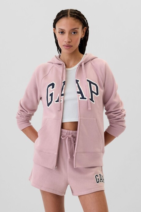 Canguro Con Cierre Logo Gap Mujer Lilas Pink 16-1708 Tcx