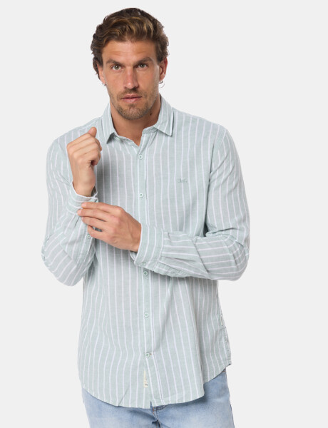 CAMISA DE LINO Verde