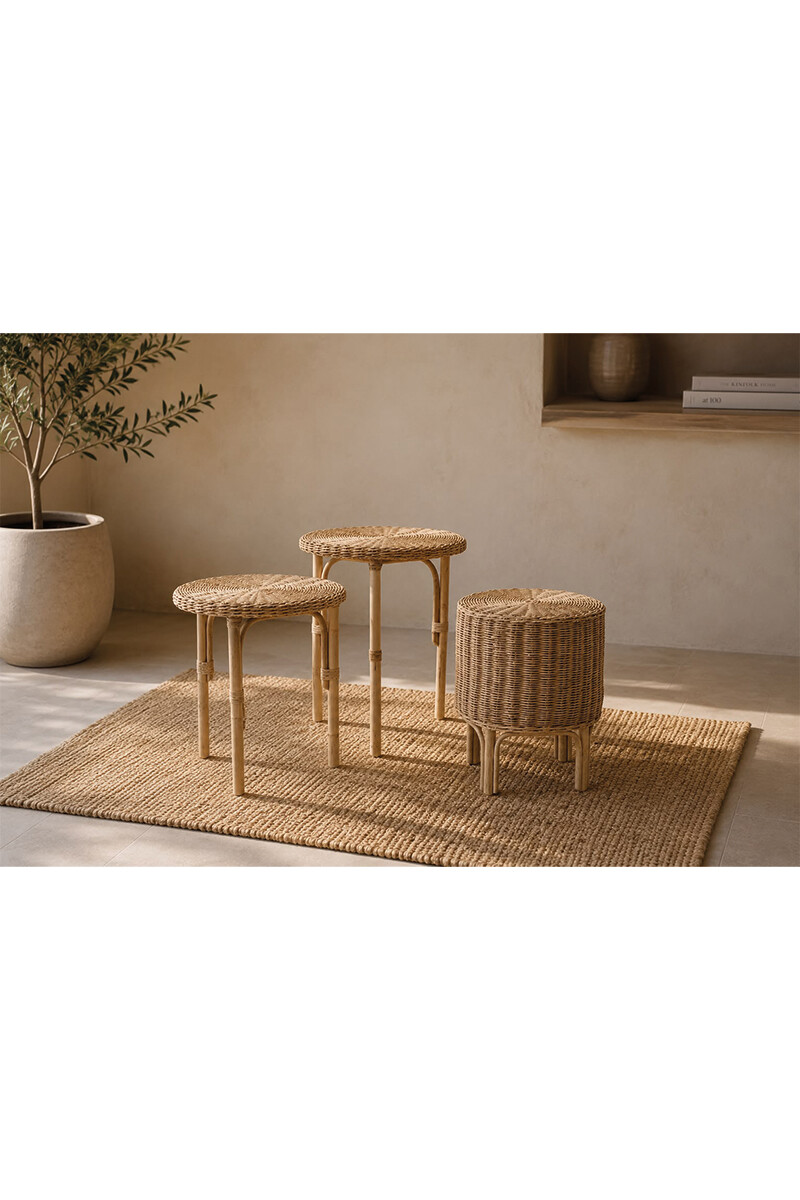 GATRI CONJUNTO MESAS LATERALES GATRI 50DIAMX35/40/45H CM