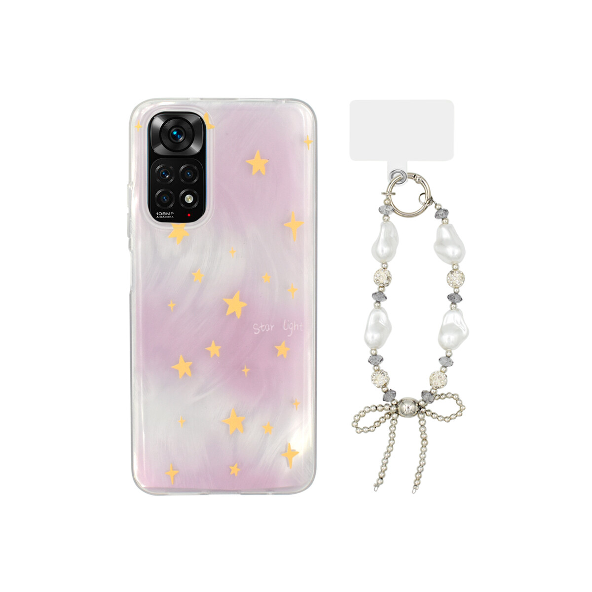 Protector para Xiaomi Redmi Note 11/11S estrellas con correa 