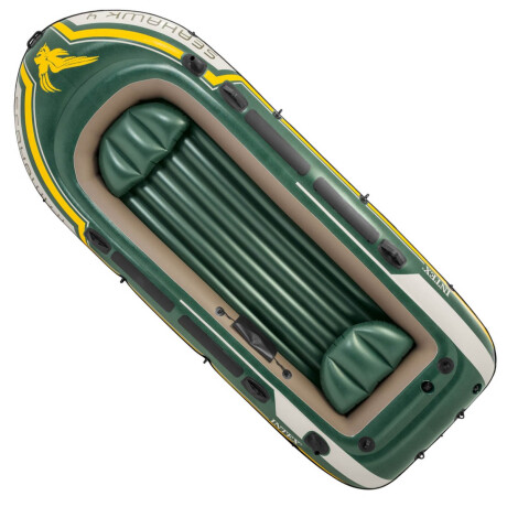 Bote Intex Gomón Inflable 4 Personas + Remo +inflador 1