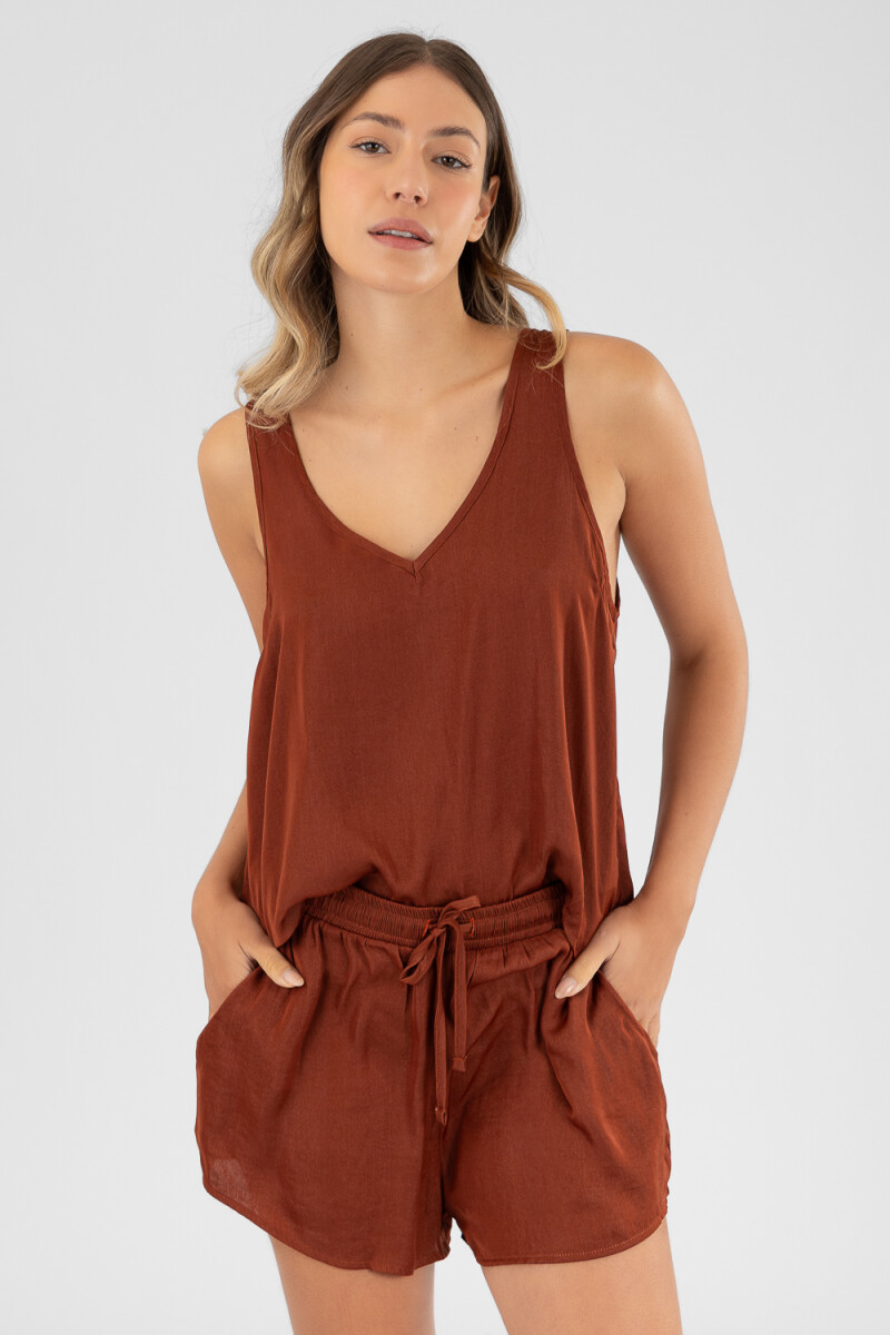 Dull satin Ladrillo