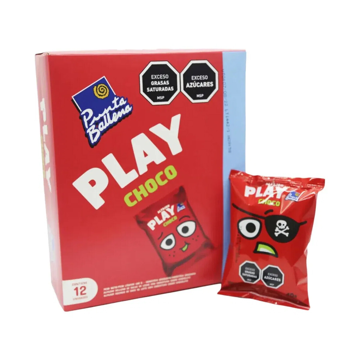 Alfajor Punta Ballena Play x 12 - Chocolate 