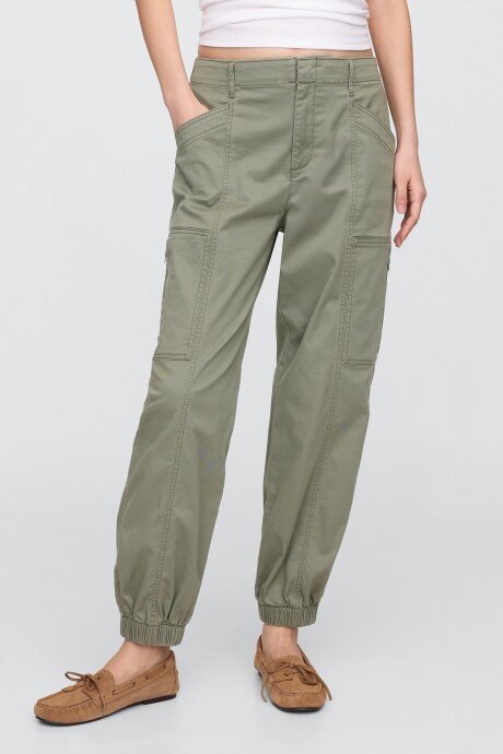 Jogger Con Cierre Downtown Mujer Mesculen Green