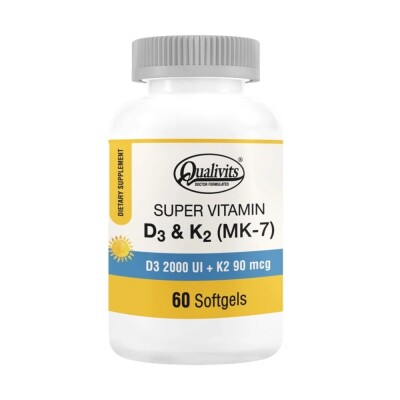 Super Vitamina D3 + K2 Qualivits 60 Caps. Super Vitamina D3 + K2 Qualivits 60 Caps.