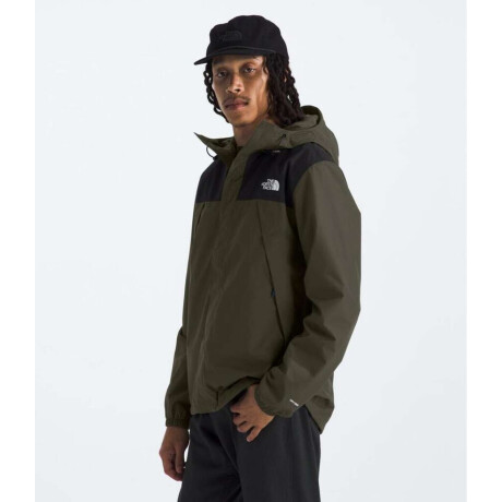 Campera Impermeable Antora hombre New Taupe Green/tnf Black