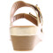 Sandalia de Mujer Lady Confort ISOLDA descalza con tiras con hebilla Beige