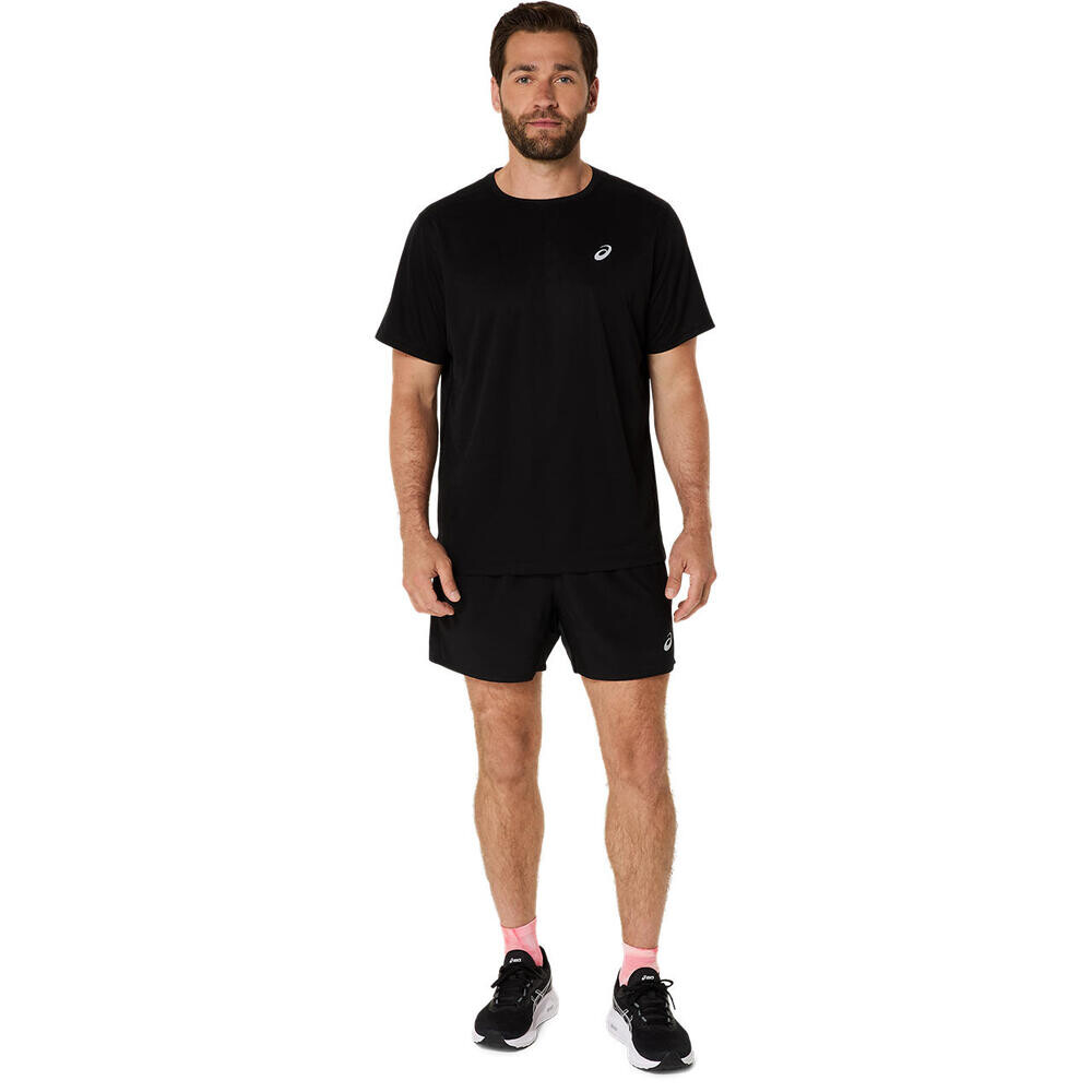 Short Running Silver 5In Hombre Performance Black