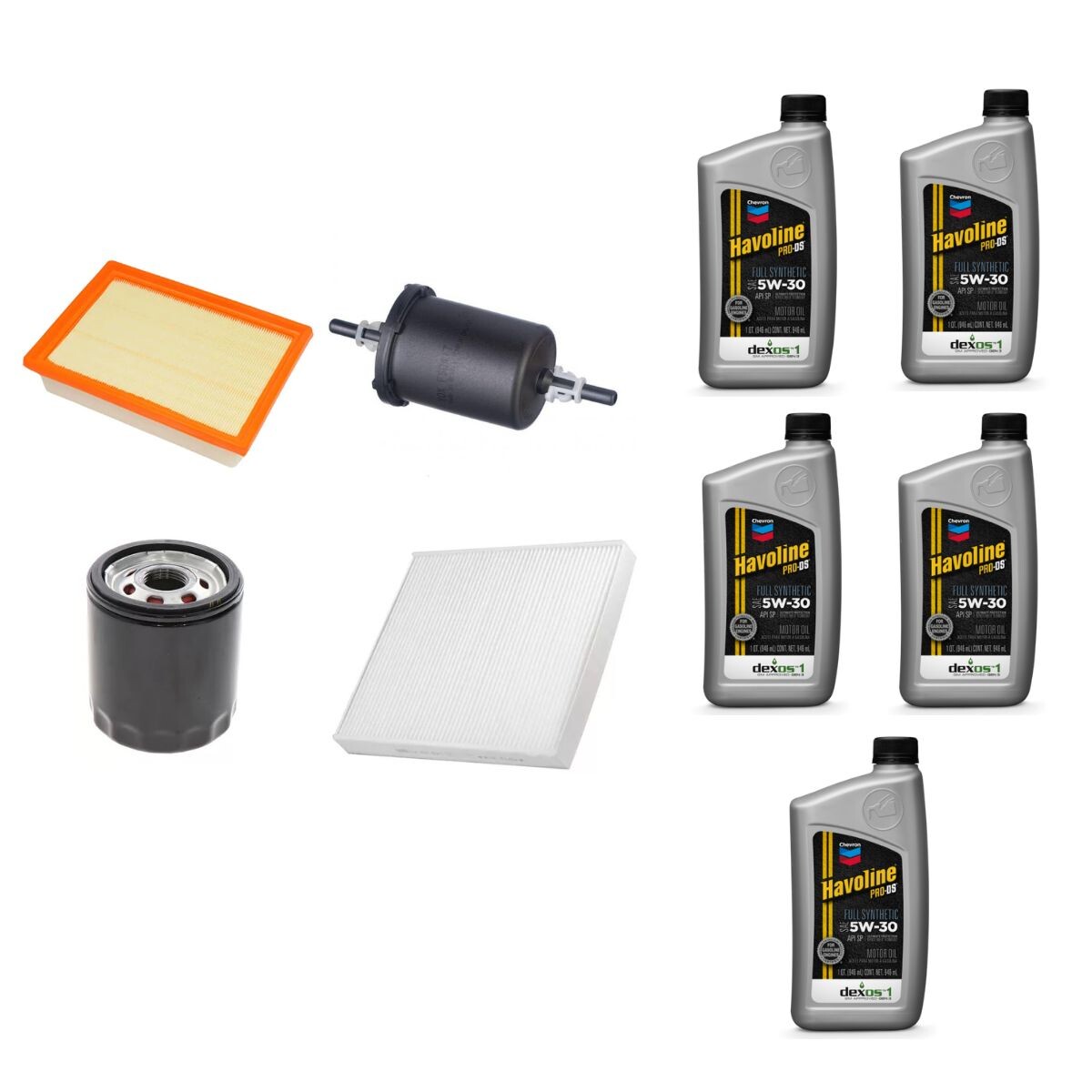 KIT DE FILTROS Y ACEITE 5W30 TEXACO 