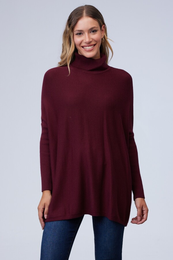Polera Oversize BORDEAUX