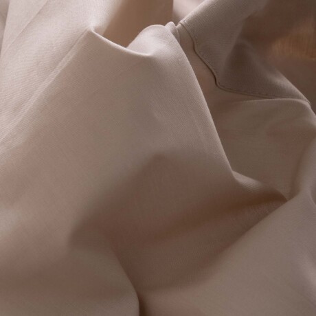 JUEGO DE SÁBANAS 1 PLAZA ALGODON MARRON COTTON BASIC 180 HILOS TOSTADO