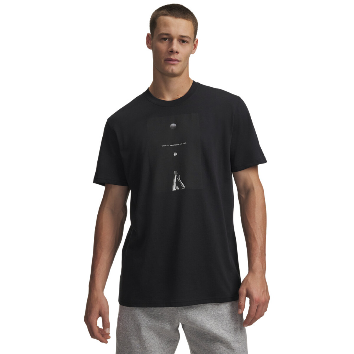 Curry Greatest Shooter Tee-WHT - BLK-001 