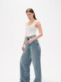 Pantalon Opalan Azul Grisaceo