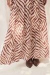 FALDA MAR MAROON WILD ZEBRA FALDA MAR MAROON WILD ZEBRA