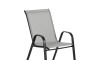 Sillas Textilina y acero mas Mesa de Eucaliptus - Nassau Gris