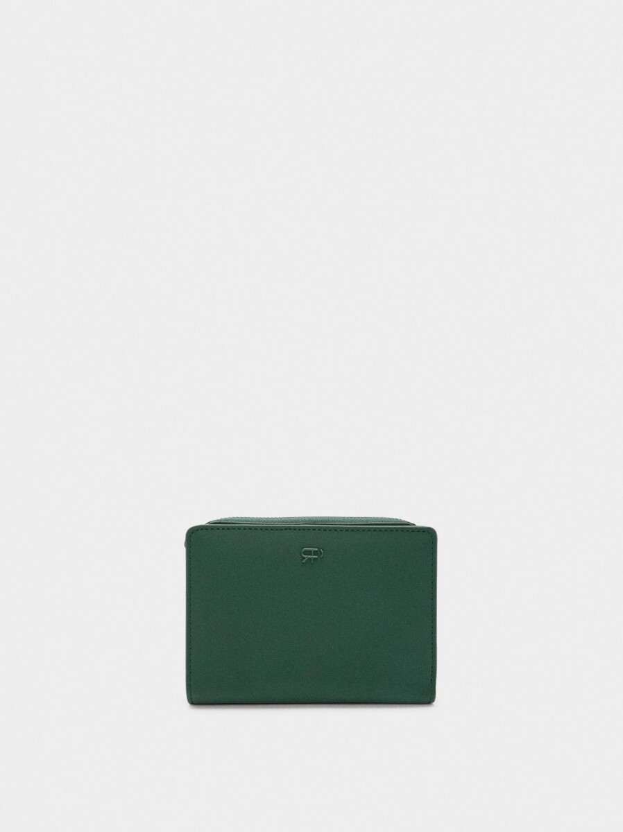 Cartera Con Textura Suave - verde 